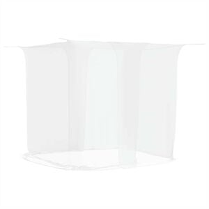 vidaXL Viseča Komarnik 156 mreža bela 220x180x180 cm
