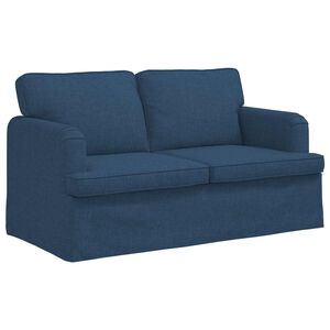 vidaXL Kavč Modra 144 x 80 x 85 cm blago