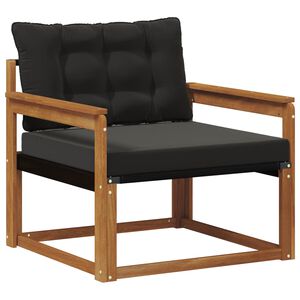 vidaXL Zunanja garnitura za sedenje Masivno akacijevo les in Textilene