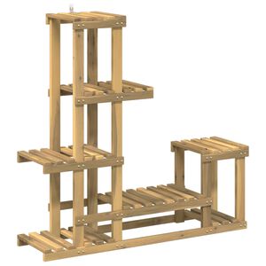 vidaXL Stojalo za rastline Bela 93,5 x 25 x 91,5 cm