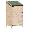 vidaXL Vrtno skladi&scaron;če Naravna 59,5 x 56 x 113,5 cm Trdna smreka