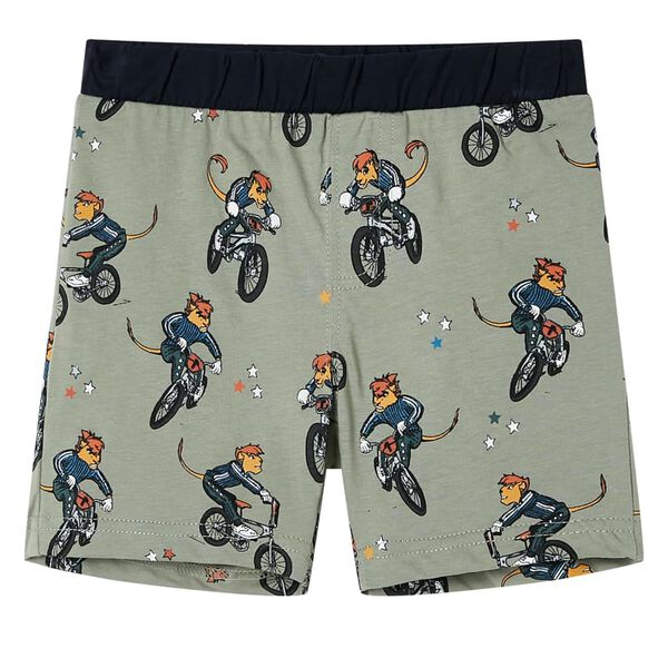 Otro&scaron;ka pižama s kratkimi rokavi svetlo kaki 140