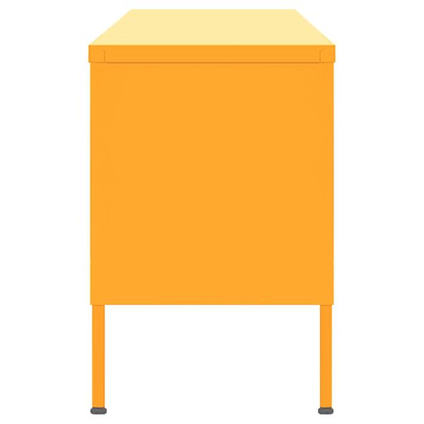 vidaXL TV omarica gorčično rumena 105x35x50 cm jeklo