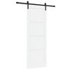 vidaXL Drsna vrata 78 x 211 cm Inženirski les Bela in črna
