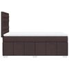 vidaXL Box spring postelja z vzmetnico temno rjav 90x190 cm blago