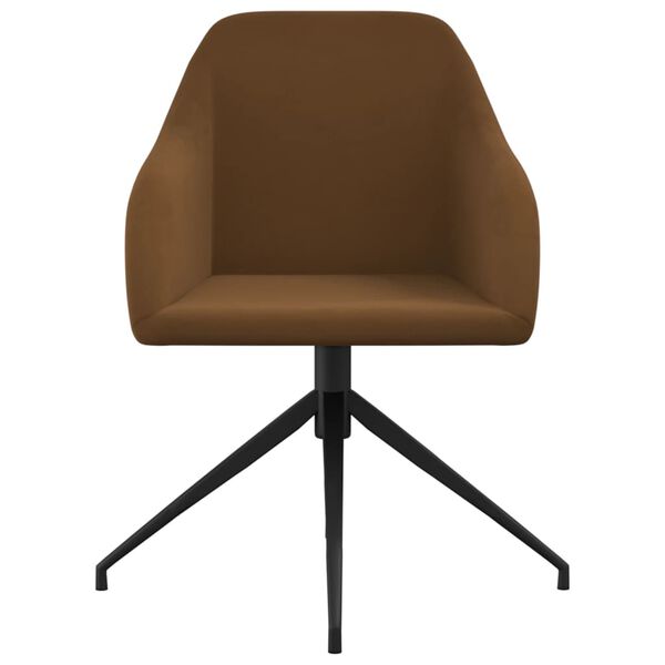 vidaXL jedilni stoli 6 kosov rjav žamet