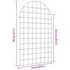 vidaXL Komplet ograje za ribnik 8 pcs Zelena 50 x 80 cm Jeklo