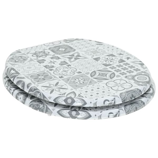 vidaXL Pokrivalo za strani&scaron;če Siva 43,8 x 37,8 cm MDF plo&scaron;ča