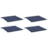 vidaXL Blazine za kavč iz palet 4 kosa mornarsko modre 40x40x4 cm