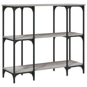 vidaXL Konzolna mizica siva sonoma 102x35x90 cm inženirski les