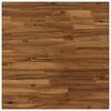 vidaXL Pravokotna miza 70 x 70 x 3,2 cm Kvadrat Masiven les akacije