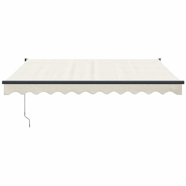 vidaXL Zložljiva tenda krem 3x2,5 m blago in aluminij