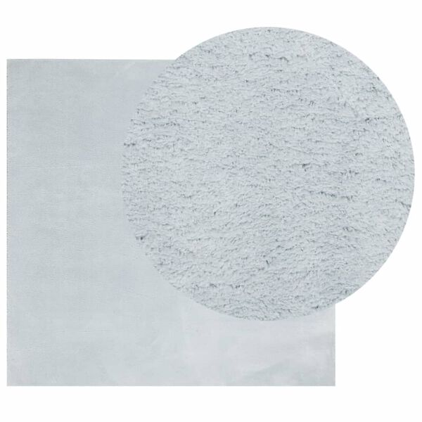 vidaXL Preproga s kratkimi vlakni mehka pralna modra 240x240 cm