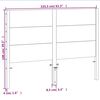 vidaXL Vzglavje voščeno rjava 150 cm trdna borovina