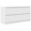 vidaXL TV omarica bela 100x35x54 cm inženirski les