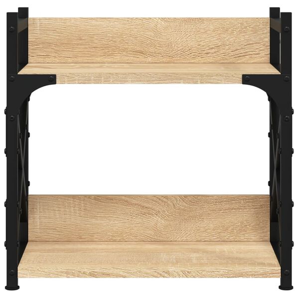 vidaXL Stojalo za tiskalnik sonoma hrast 40x20x40 cm inženirski les