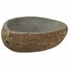 vidaXL Kamnita umivalnik Svetlo siva (30-37) x (25-30) x 12 cm