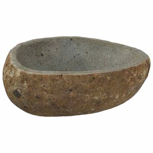 vidaXL Kamnita umivalnik Svetlo siva (30-37) x (25-30) x 12 cm
