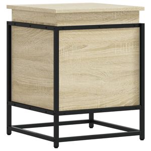 vidaXL &Scaron;katla s pokrovom sonoma hrast 40x40x51,5 cm inženirski les