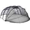 vidaXL Bazenski &scaron;otor dome 640 x 432 x 205 cm Mrežast Transparentno
