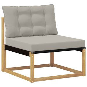 vidaXL Srednji zunanji kavč z blazino Bela 79 x 83 x 73 cm jeklo