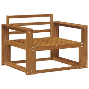 vidaXL Srednji zunanji kavč Masiven les akacije Naravna