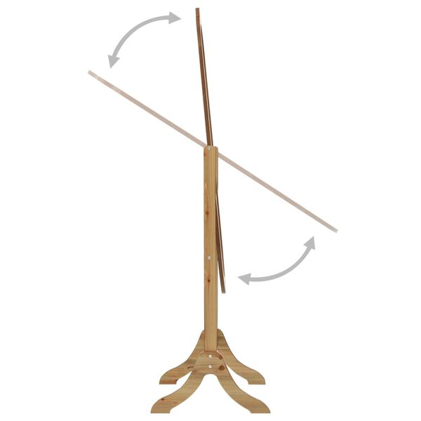 vidaXL Prostostoječe ogledalo naravno 46x48x164 cm