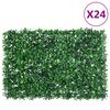 vidaXL Ograja iz umetnega grmovja 24 kosov zelena 40x60 cm