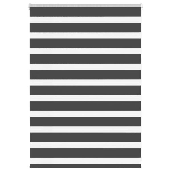 idaXL Zebra senčilo črna 100x100 cm tkanina &scaron;irina 95,9 cm poliester