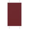 vidaXL Plisirana žaluzija bordo rdeča 75x100 cm &scaron;irina blaga 74,4 cm poliester