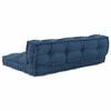 vidaXL Blazina za paletni kafi 2 pcs Indigo 120 x 80 x 38 cm Blago