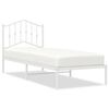 vidaXL Kovinski posteljni okvir brez vzmetnice z vzglavjem 75x190 cm