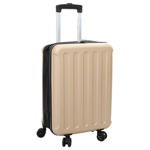 vidaXL Kovček s ključavnico &Scaron;ampanjec 34 x 23 x 55.5 cm ABS plastika