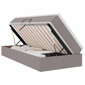 vidaXL Postelja z dodatnim prostorom za shranjevanje in vzmetnico