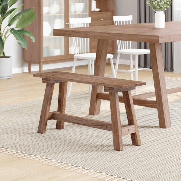 vidaXL klop Naravna 93 x 26 x 45 cm Mahagonijevo les