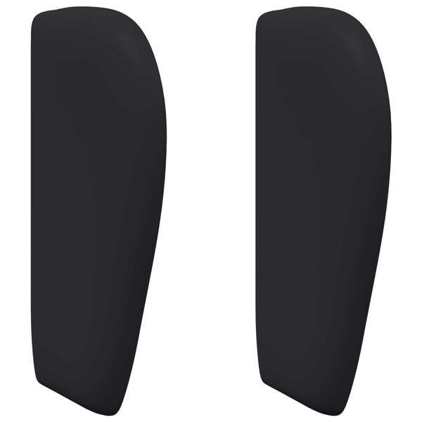 vidaXL U&scaron;esni vzglavnik Črna 40 x 23 x 6 cm PVC