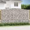 vidaXL Obokane gabion ko&scaron;are 3 kosa 400x30x220/240 cm pocinkano železo