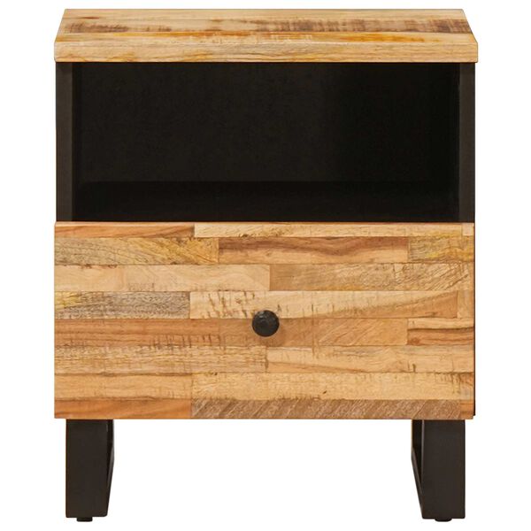 vidaXL Posteljna omarica 2 pcs Rjava 40 x 33 x 46 cm Masiven les manga