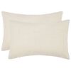 vidaXL Prevleka za blazino 2 kos HEERLEN Krem 30 x 50 cm Boucl&eacute;