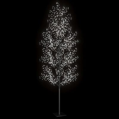 vidaXL Božično drevesce s 1200 LED lučkami češnjevi cvetovi 400 cm