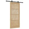 vidaXL Drsna vrata ORKDAL Naravna 86 x 198,5 cm Trdna borovina