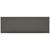 vidaXL Stenska glavna postelja 12 kos 90 x 30 cm Siva blago