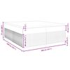 vidaXL Box spring postelja z vzmetnico temno rjav 200x200 cm blago