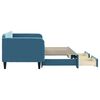 vidaXL Izvlečna dnevna postelja s predali modra 90x200 cm žamet