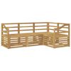 vidaXL Sedežne garniture 4 pcs Bela 185,5 x 126,5 x 73 cm
