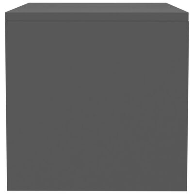 vidaXL Nočna omarica siva 40x30x30 cm iverna plošča