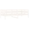 vidaXL Dnevna postelja bela trdna borovina 90x200 cm
