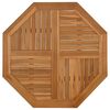 vidaXL Mizna plo&scaron;ča 90x90x2,5 cm osmerokotna trdna tikovina