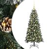 vidaXL Umestno božično drevo Zelena 120 cm PVC, plastika in jeklo