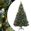 vidaXL Umetna novoletna jelka 300 LED diod 180 cm